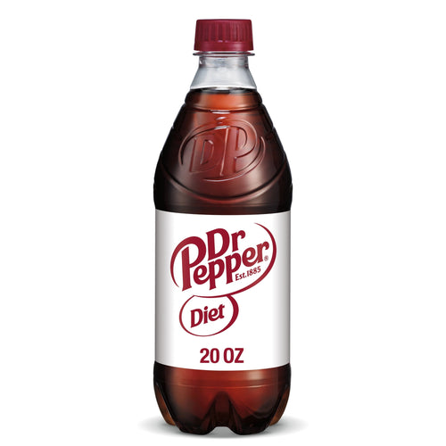 Diet Dr Pepper Soda, 20 fl oz Bottle